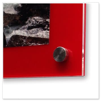 Acrylic poster frame A4 red